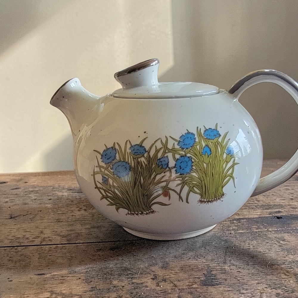 Vintage Takahashi San Francisco Wildflower Botanical Tea Set 5 Pc